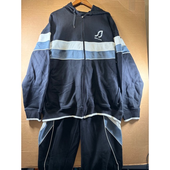 Sean John Other - Sean John Tracksuit Set Mens 3XL Navy Blue Full Zip Hoodie Sweatpants Vintag Y2K